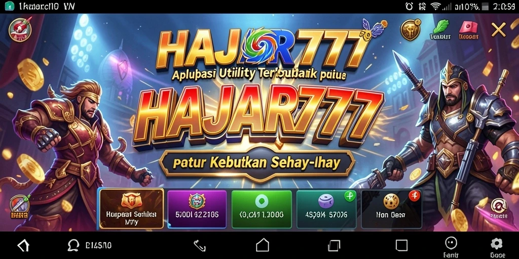 Tampilan antarmuka HAJAR777 yang intuitif dan menarik.