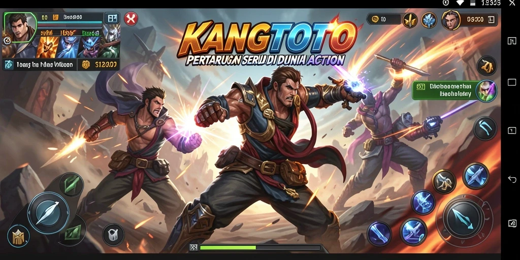 Screenshot KANGTOTO menampilkan momen aksi yang mendebarkan.