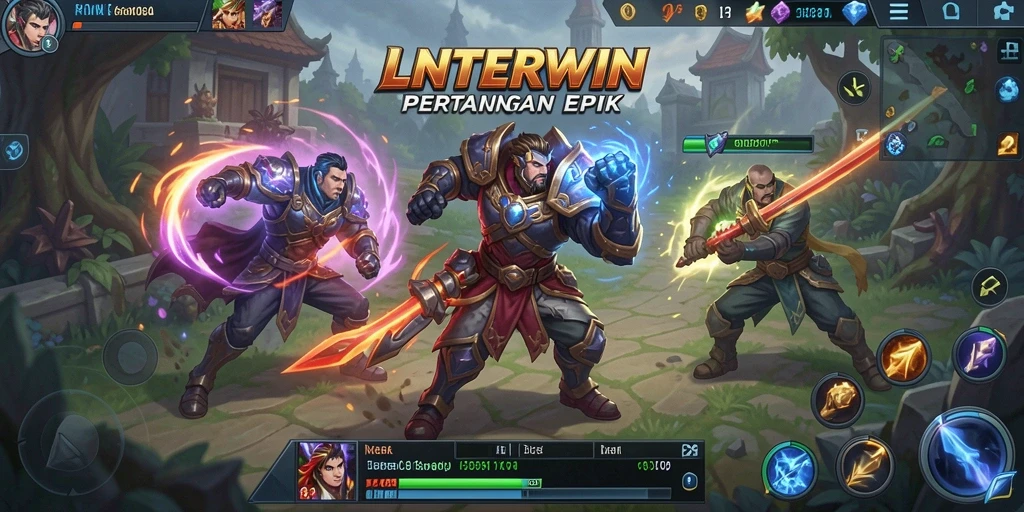 Tangkapan layar utama dari gameplay LNTERWIN yang mendebarkan.