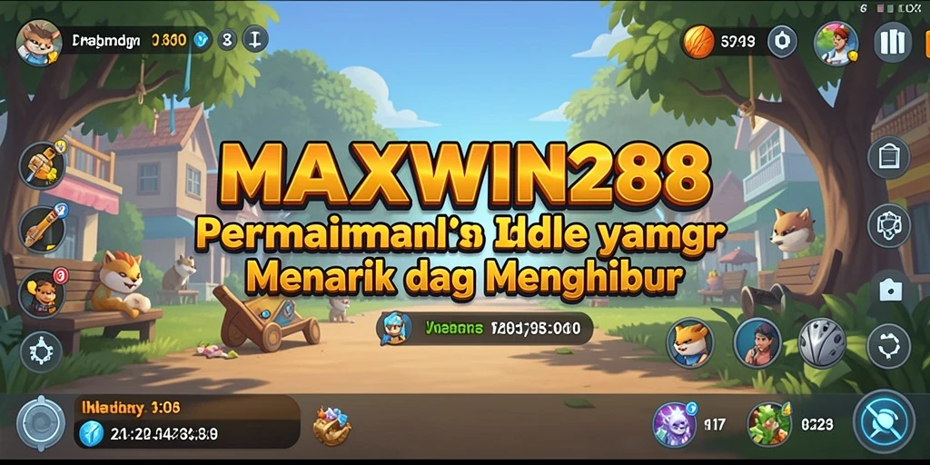 Tangkapan layar gameplay MAXWIN288 yang menunjukkan karakter mengumpulkan sumber daya.