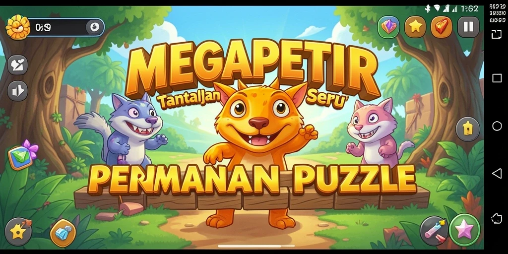 Tampilan menarik dari gameplay MEGAPETIR yang memukau.