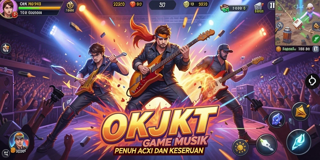 Tampilan gameplay OKJKT yang menarik dan penuh warna.