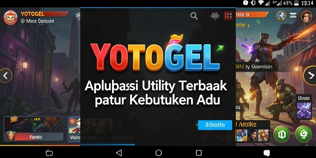 Tampilan antarmuka YOTOGEL yang modern dan ramah pengguna.